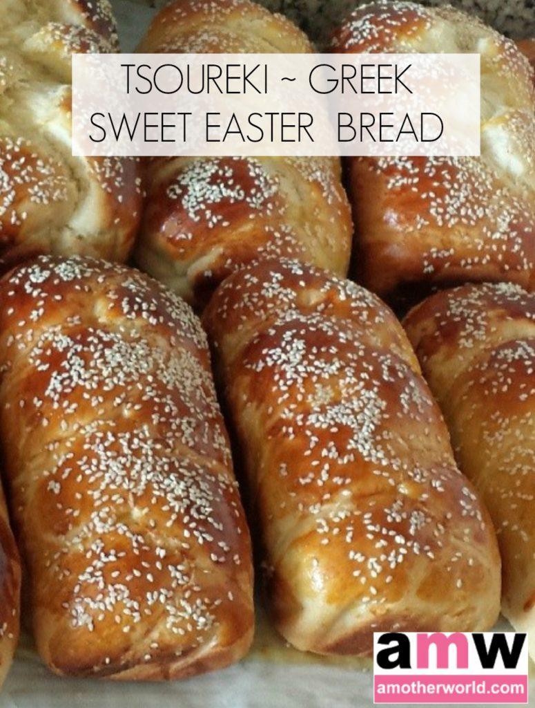 Tsoureki Greek Sweet Easter Bread | amotherworld | www.amotherworld.com