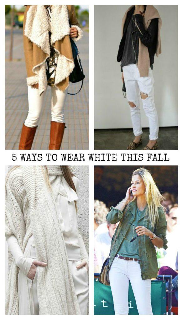5 Ways to Wear White this Fall
