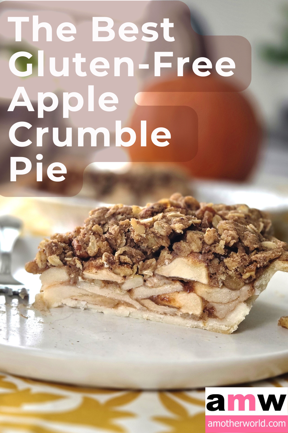 gluten-free apple crumble pie