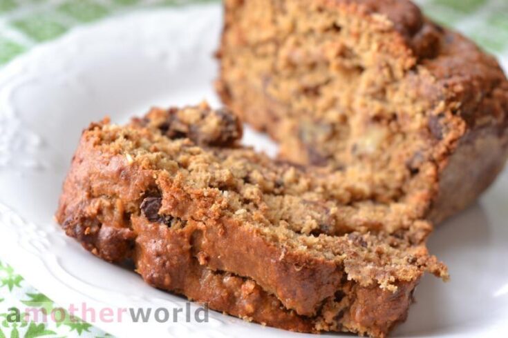 Gluten Free Banana Bread with Chocolate Chips and Walnuts