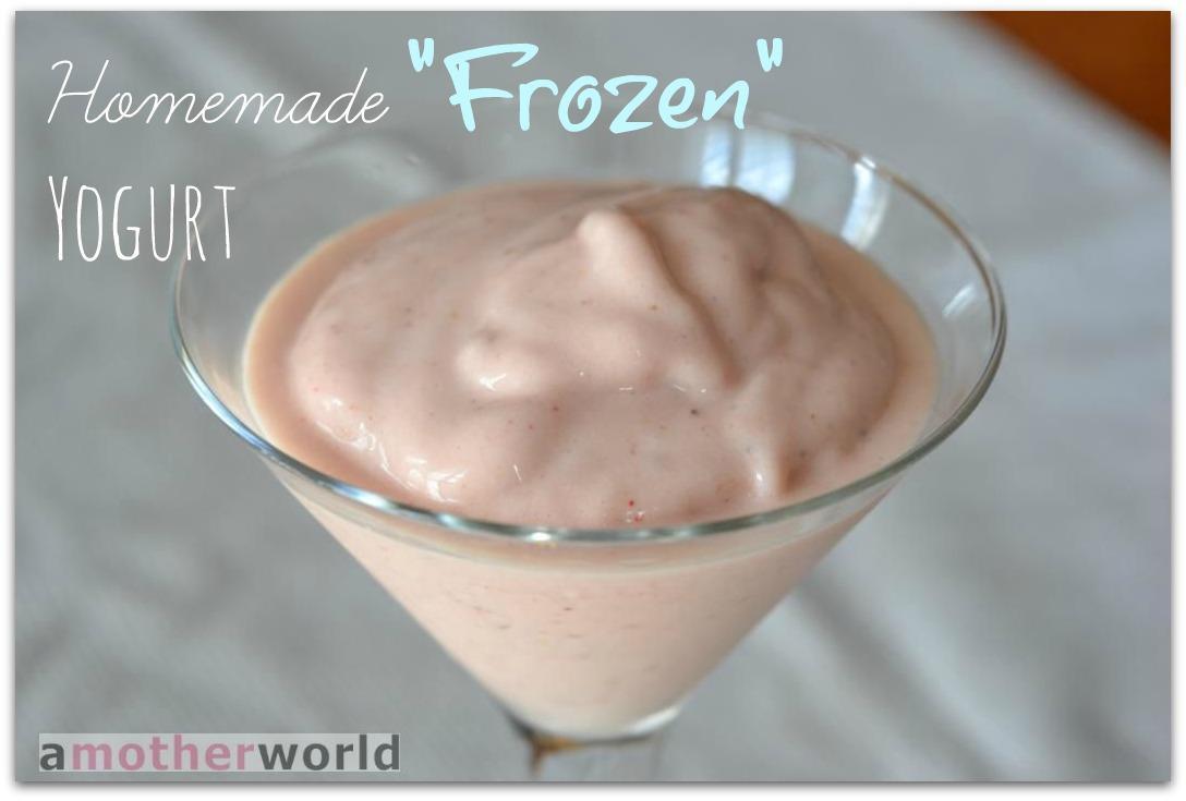 Homemade "Frozen" Yogurt amotherworld