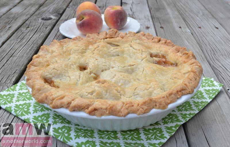 Peach Pie with Gluten Free Pie Crust