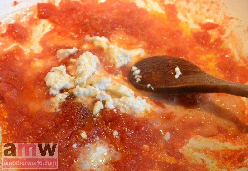 Greek Eggs Tomato and Feta