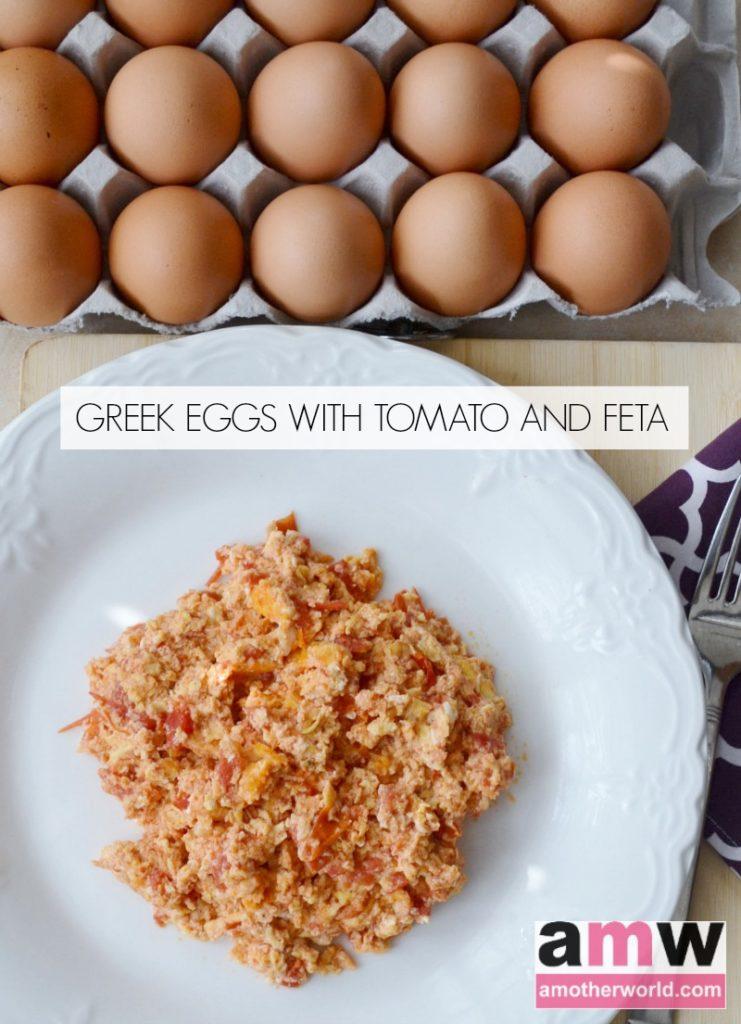 Greek Eggs with Tomato and Feta