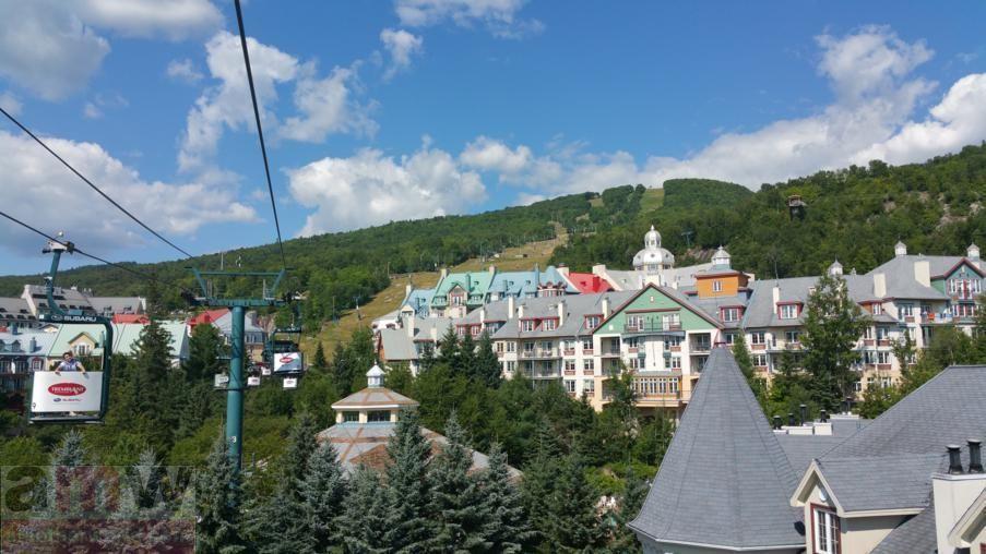 Mont-Tremblant Quebec Pedestrian Village uphill view from lift