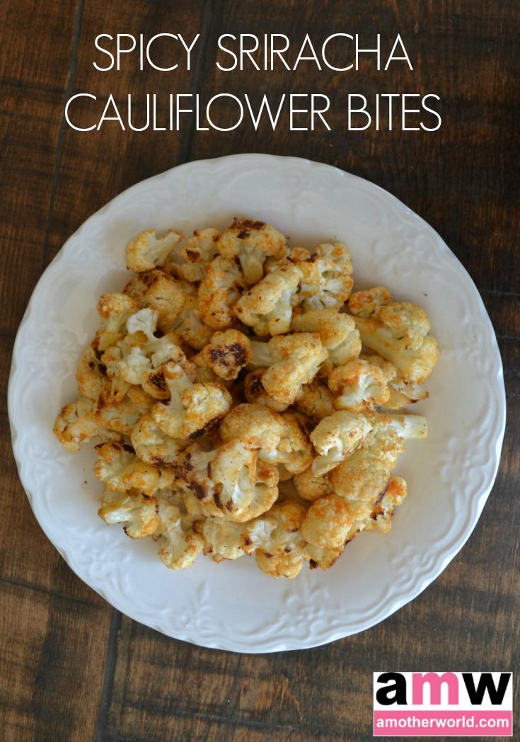 Spicy Sriracha Cauliflower Bites amotherworld