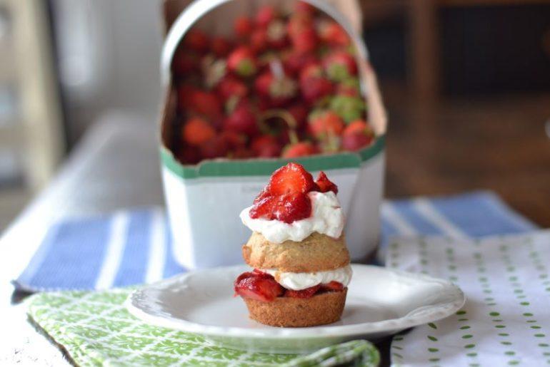 Fresh Strawberry Shortcakes that are Gluten and Dairy Free